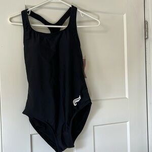 Black one piece bathing suit.  New with tags.  Women’s size XS.